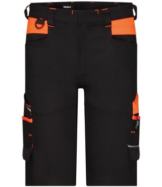 DASSY DASSY Manilla Korte Werkbroek Zwart/Oranje