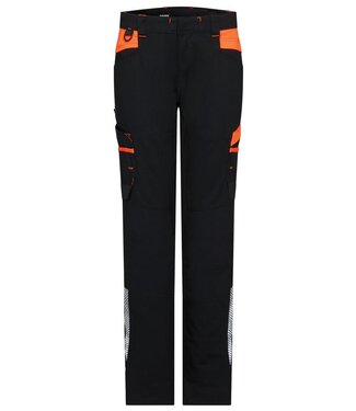 DASSY DASSY Hong Kong Dames Werkbroek Stretch Zwart/Oranje
