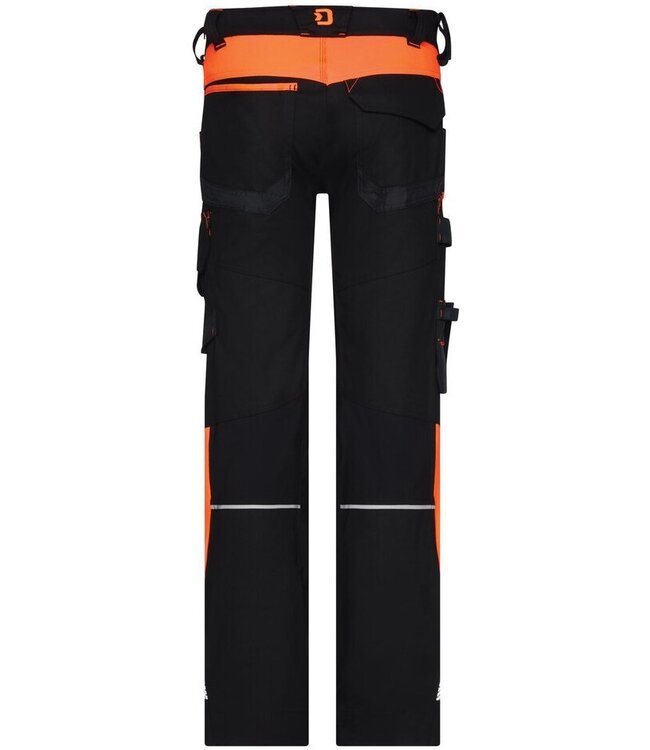 DASSY Canton Smart Flex Werkbroek Zwart/Oranje