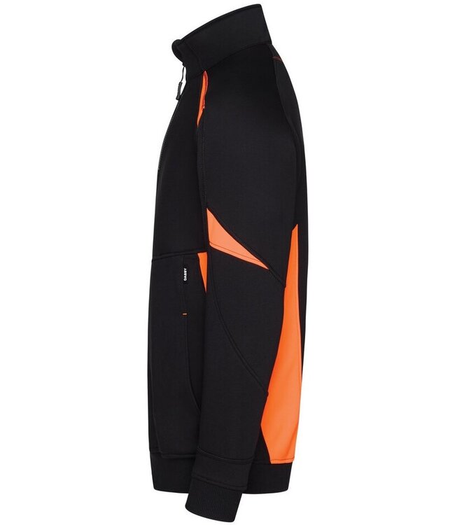 DASSY Aratu Werktrui Sweater Zwart/Oranje