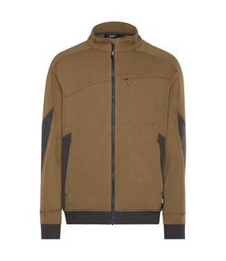 DASSY DASSY Velox NEXT D-Flex Werktrui met Rits Bruin/Grijs