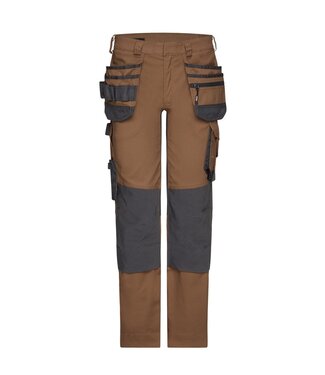 DASSY DASSY Flux NEXT D-Flex Werkbroek Stretch Bruin/Grijs