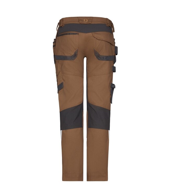 DASSY Flux NEXT D-Flex Werkbroek Stretch Bruin/Grijs