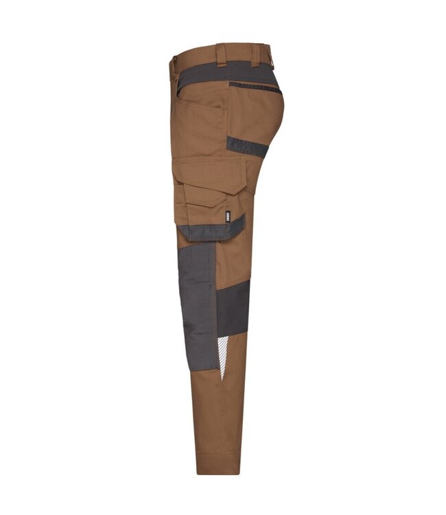 DASSY Dynax NEXT D-Flex Werkbroek Stretch Bruin/Grijs