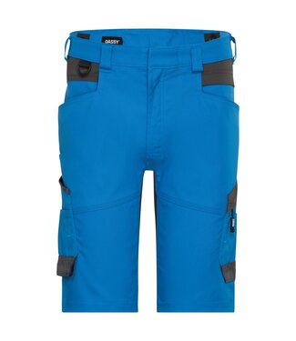 DASSY DASSY Axis NEXT D-Flex Korte Werkbroek Stretch Blauw/Grijs