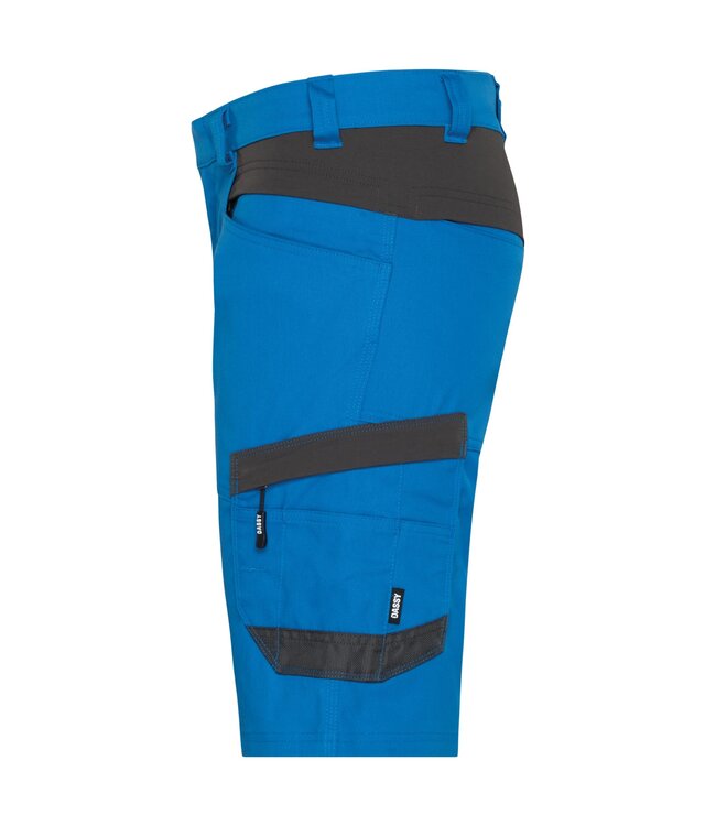 DASSY Axis NEXT D-Flex Korte Werkbroek Stretch Blauw/Grijs