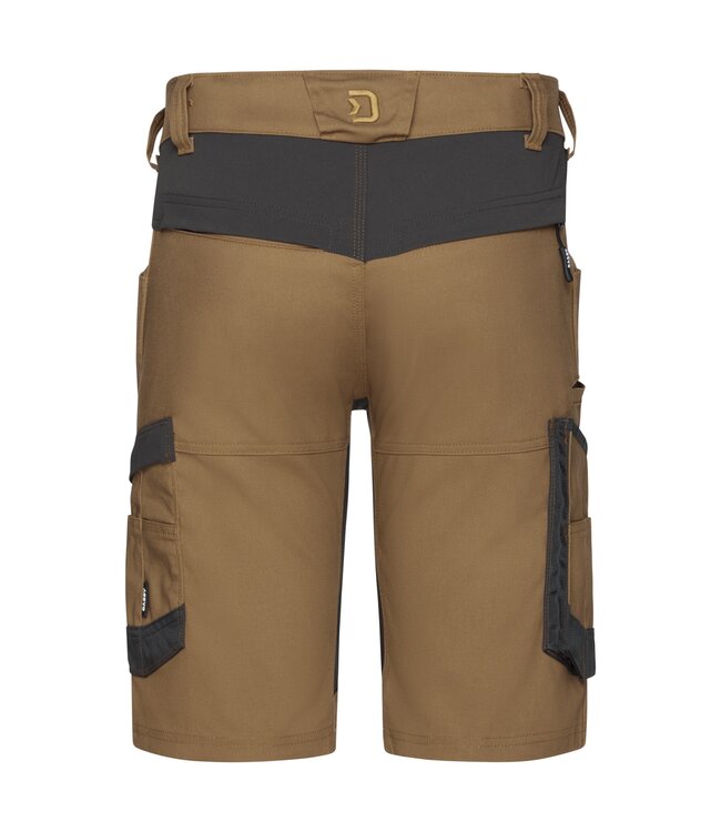 DASSY Axis NEXT D-Flex Korte Werkbroek Stretch Bruin/Grijs
