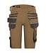 DASSY Trix NEXT D-Flex Korte Werkbroek Stretch Bruin/Grijs