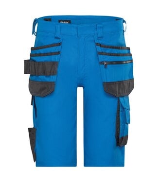 DASSY DASSY Trix NEXT D-Flex Korte Werkbroek Stretch Blauw/Grijs