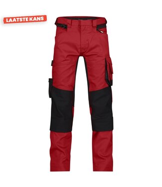 DASSY DASSY Dynax D-Flex Werkbroek Stretch Rood/Zwart