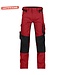DASSY Dynax D-Flex Werkbroek Stretch Rood/Zwart