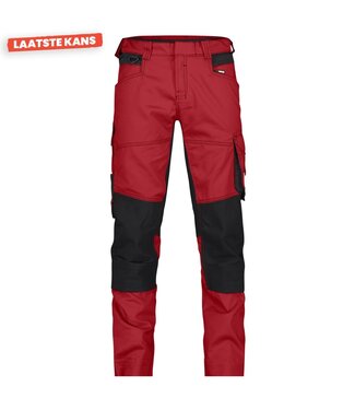 DASSY DASSY Dynax D-Flex Dames Werkbroek Stretch Rood/Zwart