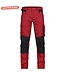 DASSY Dynax D-Flex Dames Werkbroek Stretch Rood/Zwart