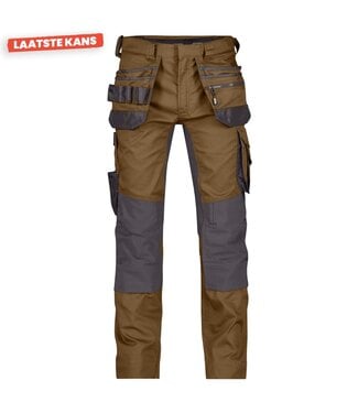 DASSY DASSY Flux D-Flex Werkbroek Stretch Bruin/Grijs