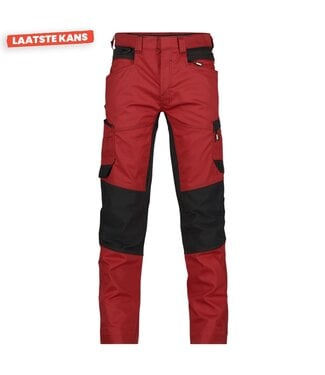 DASSY DASSY Helix D-Flex Werkbroek Stretch Rood/Zwart
