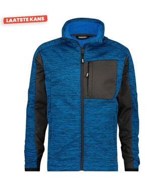 DASSY DASSY Convex D-Flex Fleece Werktrui met Rits Blauw/Grijs