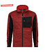 DASSY DASSY Convex D-Flex Fleece Werktrui met Rits Rood/Zwart