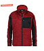 DASSY Convex D-Flex Dames Fleece Werktrui met Rits Rood/Zwart