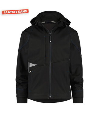 DASSY DASSY Gravity D-FX Softshell Werkjas Zwart/Grijs