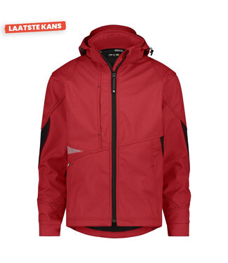 DASSY DASSY Gravity D-FX Softshell Werkjas Rood/Zwart