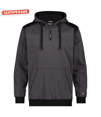 DASSY DASSY Indy DNA Sweater met Capuchon Donkergrijs/Zwart