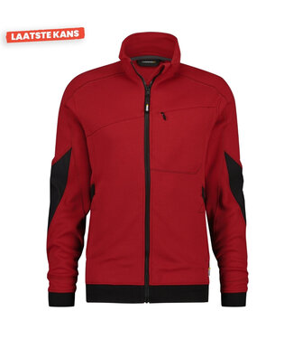 DASSY DASSY Velox D-Flex Werktrui met Rits Rood/Zwart
