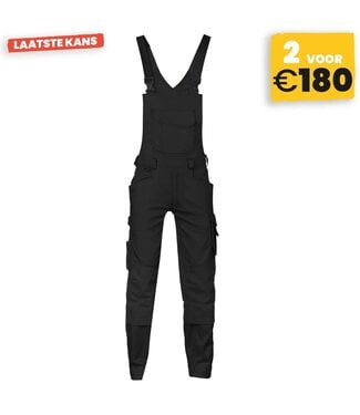 DASSY DASSY Tronix D-FX Tuinbroek Zwart