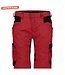 DASSY Axis D-Flex Dames Korte Werkbroek Stretch Rood/Zwart