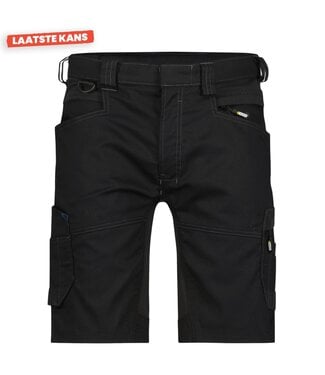 DASSY DASSY Axis D-Flex Korte Werkbroek Stretch Zwart