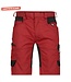 DASSY Axis D-Flex Korte Werkbroek Stretch Rood/Zwart
