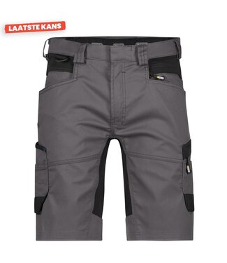 DASSY DASSY Axis D-Flex Korte Werkbroek Stretch Grijs/Zwart