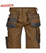 DASSY Trix D-Flex Korte Werkbroek Stretch Bruin/Grijs