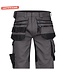 DASSY Trix D-Flex Korte Werkbroek Stretch Grijs/Zwart