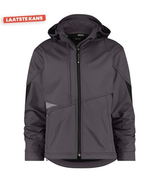 DASSY DASSY Gravity D-FX Softshell Werkjas Grijs/Zwart