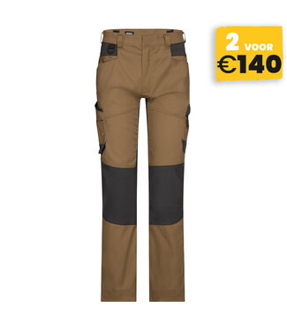 DASSY DASSY Helix NEXT D-Flex Werkbroek Stretch Bruin/Grijs