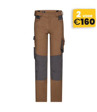 DASSY DASSY Dynax NEXT D-Flex Werkbroek Stretch Bruin/Grijs