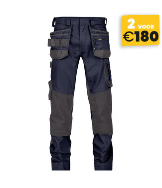 DASSY DASSY Flux NEXT D-Flex Werkbroek Stretch Donkerblauw/Grijs