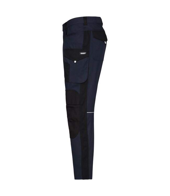 DASSY Ponti Flex Werkbroek Stretch Donkerblauw/Zwart