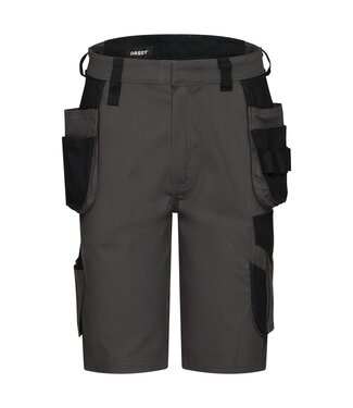 DASSY DASSY Kuma Flex Korte Werkbroek Stretch Grijs/Zwart