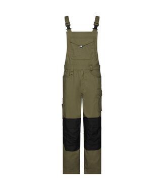 DASSY DASSY Ito Flex Tuinbroek Stretch Khaki/Zwart