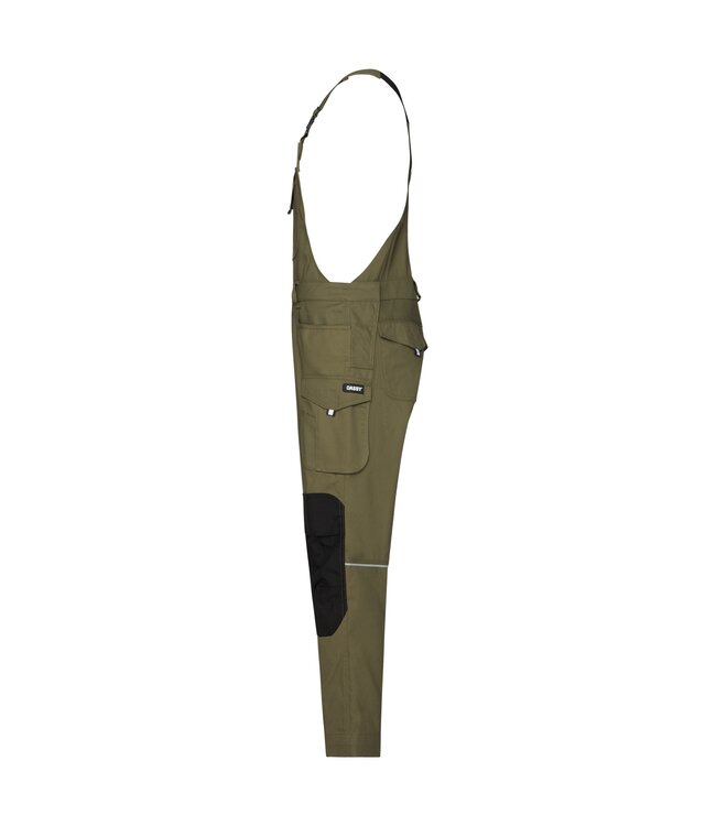 DASSY Ito Flex Tuinbroek Stretch Khaki/Zwart