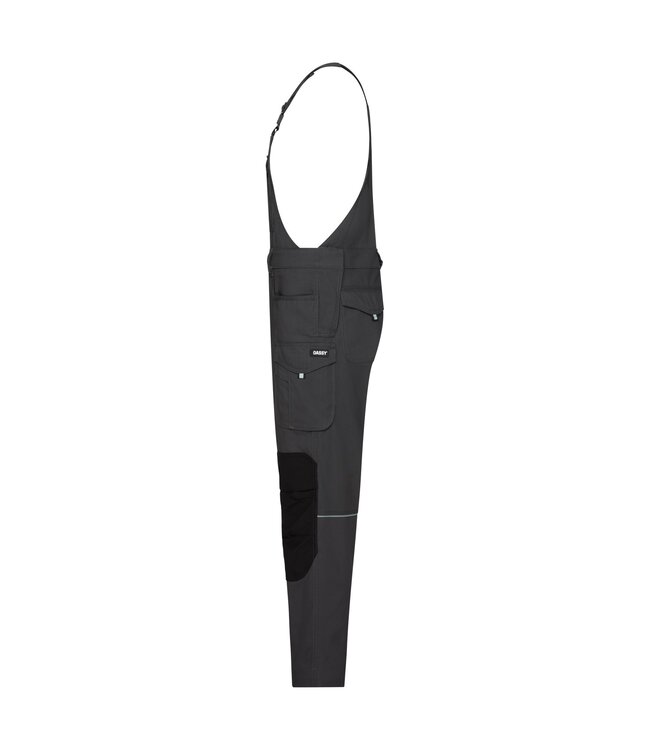 DASSY Ito Flex Tuinbroek Stretch Grijs/Zwart