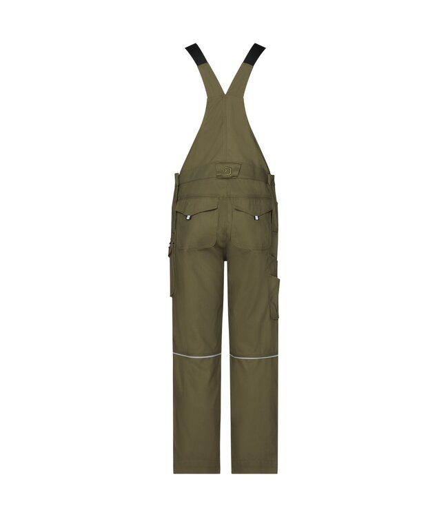 DASSY Ito Tuinbroek Khaki/Zwart