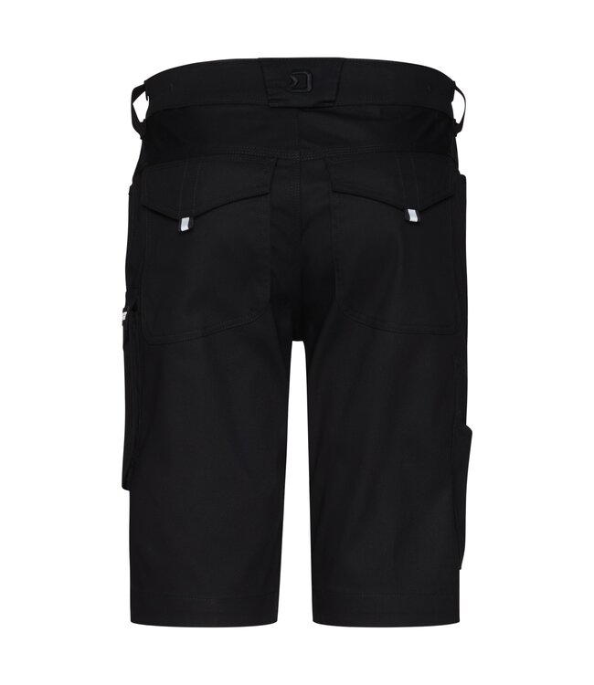 DASSY Botta Flex Korte Werkbroek Stretch Zwart