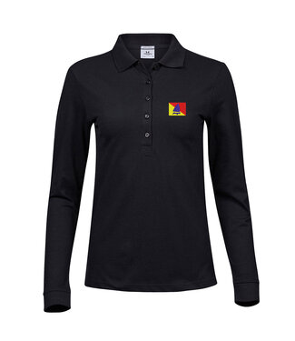 Twaalfvoetsjollenclub Polo LS Dames Zwart