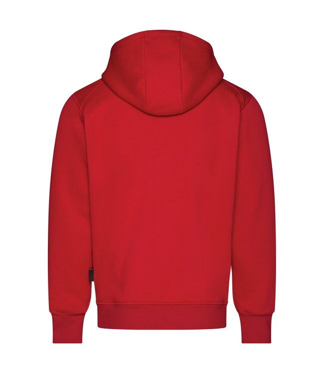 DASSY Grid Werktrui Hoodie Rood