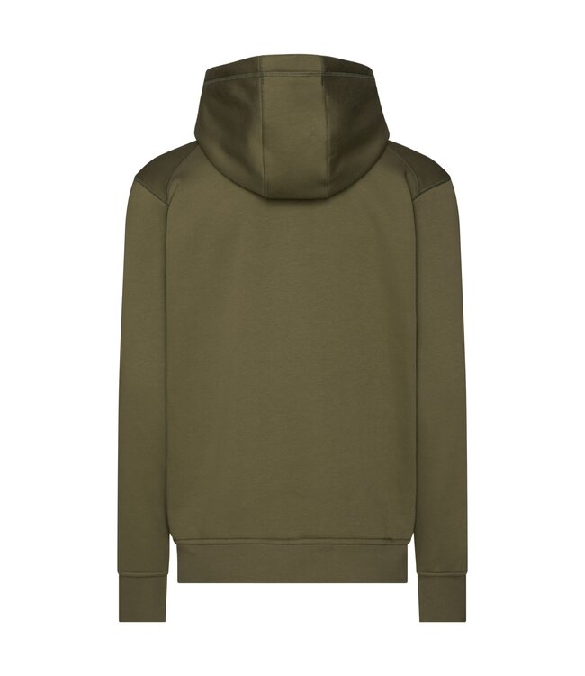 DASSY Grid Werktrui Hoodie Khaki