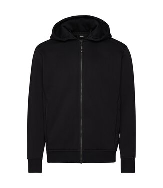 DASSY DASSY Grid Werktrui Hoodie Zwart