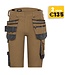 DASSY Trix NEXT D-Flex Korte Werkbroek Stretch Bruin/Grijs