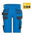 DASSY Trix NEXT D-Flex Korte Werkbroek Stretch Blauw/Grijs